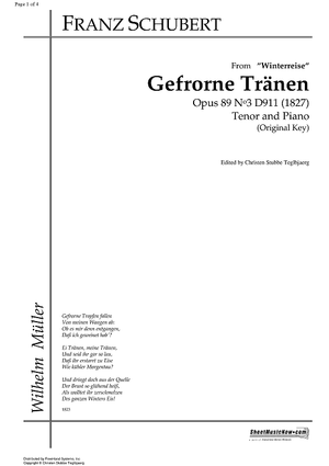Gefrorne Tränen Op.89 No. 3 D911