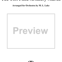 The U.S. Field Artillery March - Drums