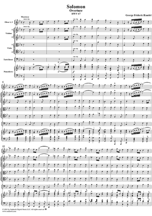 Overture from Oratorio "Solomon" (HWV67)
