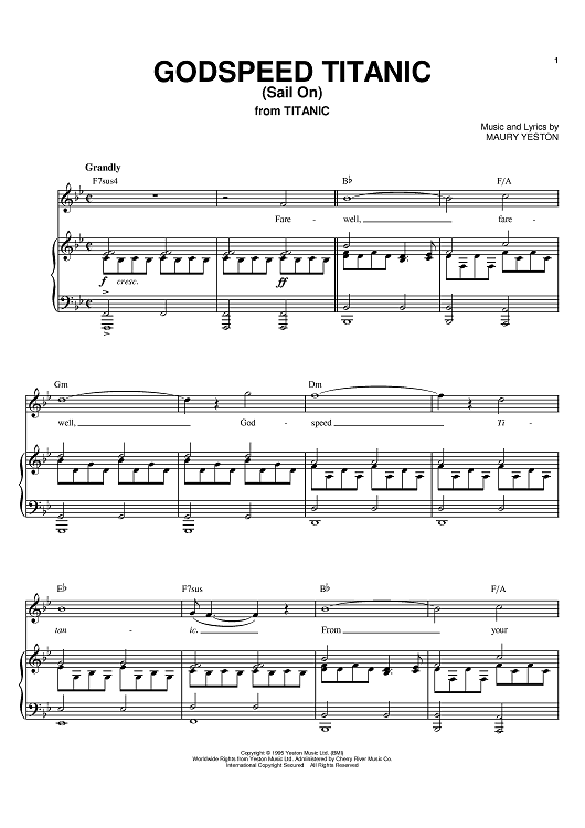 Godspeed Titanic (Sail On)