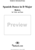 Spanish Dance in D Major, Op. 12, No. 5 - Piano Score