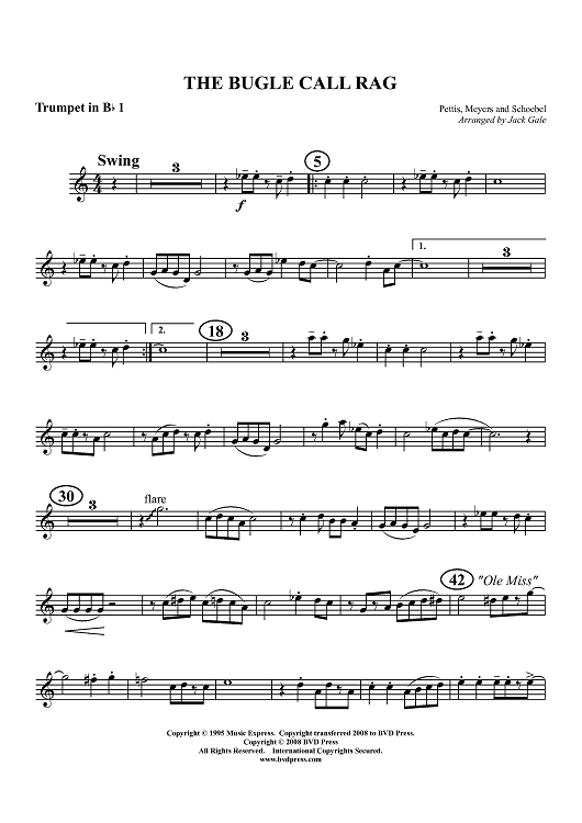 The Bugle Call Rag - Trumpet 1