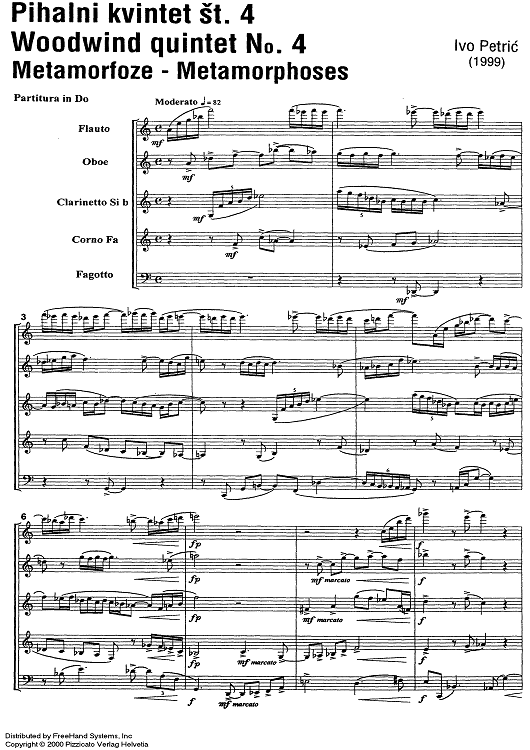 Metamorhposes - Score