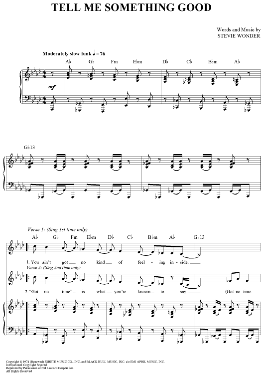 Tell Me Something Good