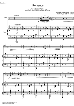 Romance Op.36 - Score