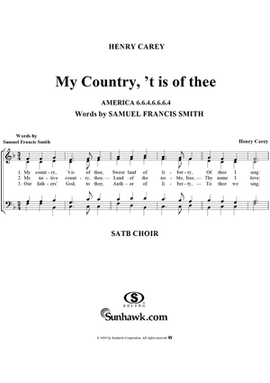 My Country, 'Tis of Thee