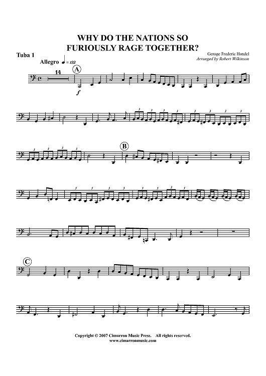 Why do the Nations So Furiously Rage Together? - Tuba 1