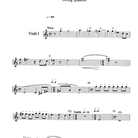 Petit quartet de corda (Little string quartet) - Violin 1