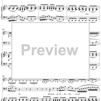"Gleichwie die wilden Meeres-Wellen", Aria, No. 3 from Cantata No. 178: "Wo Gott der Herr nicht bei uns hält" - Piano Score