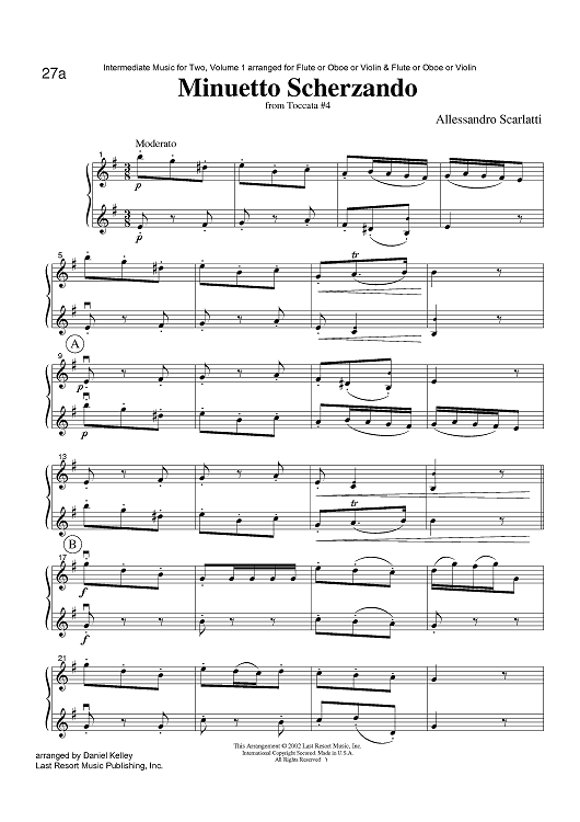Minuetto Scherzando - from Toccata #4
