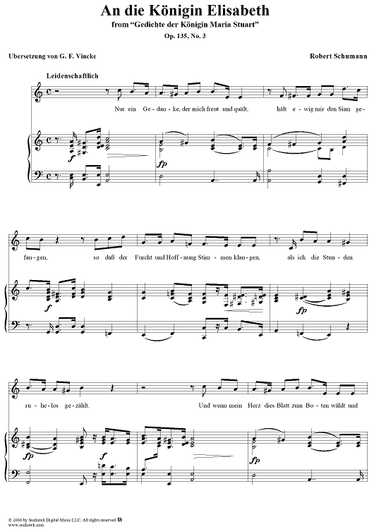 An die Königin Elisabeth, Op. 135, No. 3