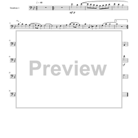 Two Canzonets - from Morley's "Two Canzonets to Four Voices" (1597) - Trombone 1