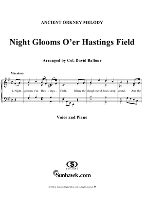 Night Glooms O'er Hastings Field