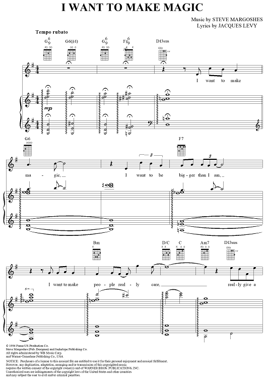 I Want to Make Magic