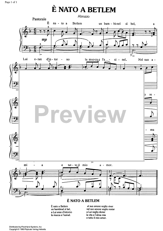 È nato a Betlem (Abruzzo)