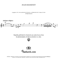 Meditation, from the opera "Thaïs"