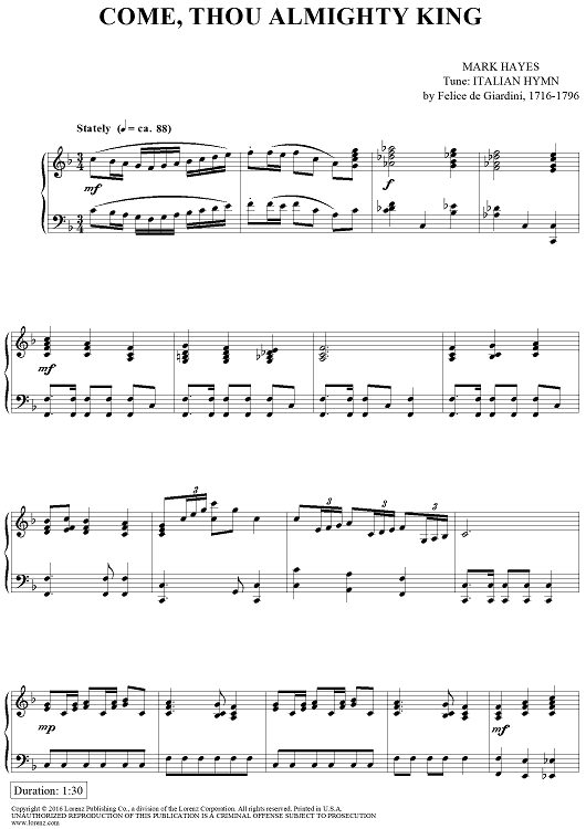 Come, Thou Almighty King