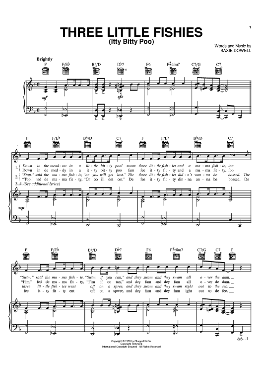 Three Little Fishies (Itty Bitty Poo)