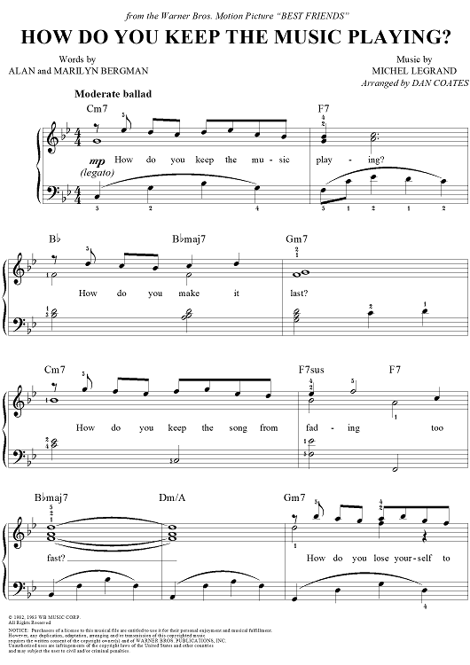 How Do You Keep The Music Playing Sheet Music For Piano Vocal Chords how-do-you-keep-the-music-playing-sheet-music-for-piano-vocal-chords