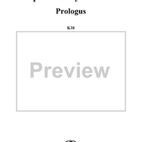 Intrada, from "Apollo et Hyacinthus", Prologus (K38) - Full Score