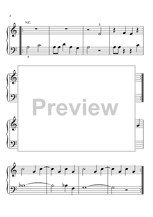 Axel F" Sheet Music by Harold Faltermeyer for Big Note Piano Sheet