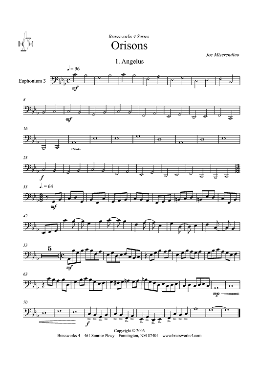 Orisons - Euphonium 3 BC