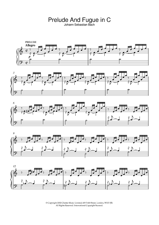 Prelude And Fugue in C