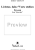 Minnespiel, Op. 101, No. 2: Gesang - Liebster, deine Worte stehlen