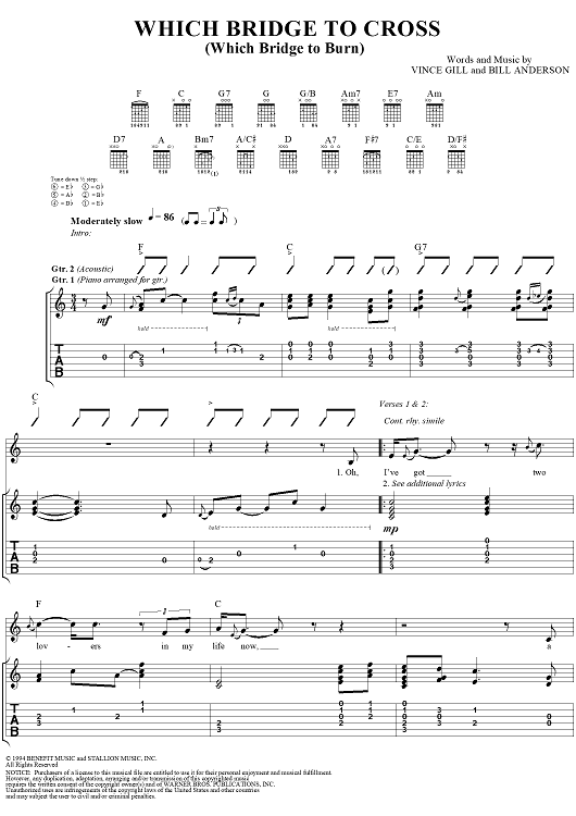 Which Bridge to Cross (Which Bridge to Burn)