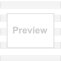 Manuscript Paper - Guitar Tab, 6 Staff