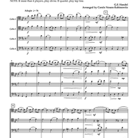 Chamber Suite in D Major for Cello Quartet or Choir - Score