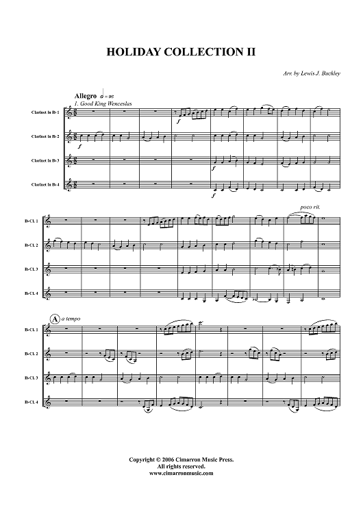 Holiday Collection II - Score