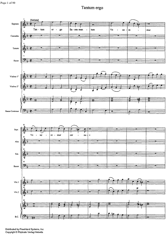 Vespers of S. Ignacio - Score