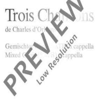 3 Chansons de Charles d'Orléans - Choral Score