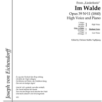 Im Walde Op.39 No.11