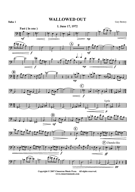 Wallowed Out - Tuba 1