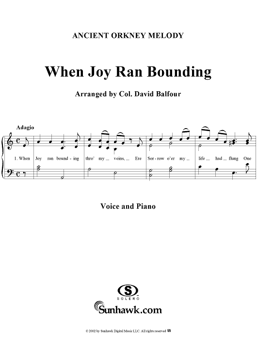 When Joy Ran Bounding