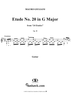 Etude No. 20 in G major - From "24 Etudes"  Op. 48