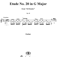 Etude No. 20 in G major - From "24 Etudes"  Op. 48
