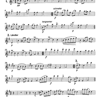 Neue Wiener Ländler Op. 1 - Violin 1