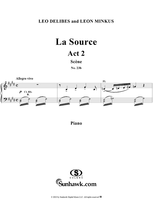 La Source, Act 2, No. 23b: Scène