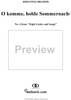 O komme, holde Sommernacht - No. 4 from "Eight Lieder and Songs" op. 58