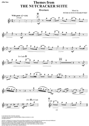 Suite from ''The Nutcracker''. (Themes From) - Alto Saxophone