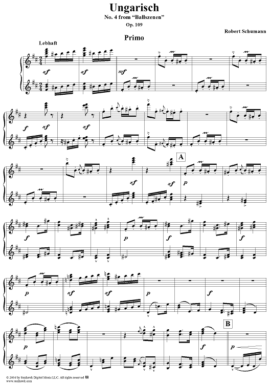 Ballszenen, No. 4: Ungarisch