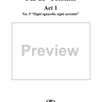 Pia de' Tolomei, Act 1, No. 5: Terzettino - "Ogni sguardo, ogni accento" - Score