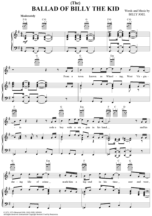 (The) Ballad of Billy the Kid