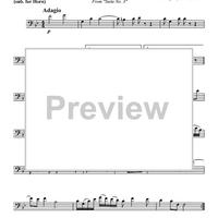 Air on the G String - Horn in F (plus optional part for Trombone)