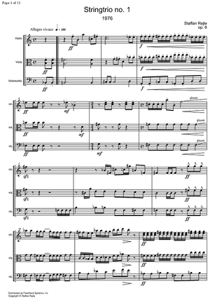 String Trio No. 1 - Score
