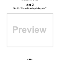 Macbeth, Act 3, No. 13, Choir. "Tre volte miagola la gatta"