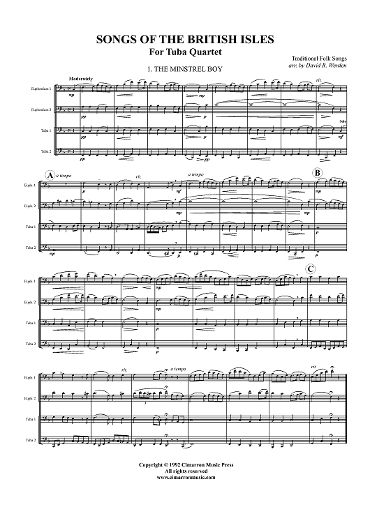 Songs of the British Isles - Score